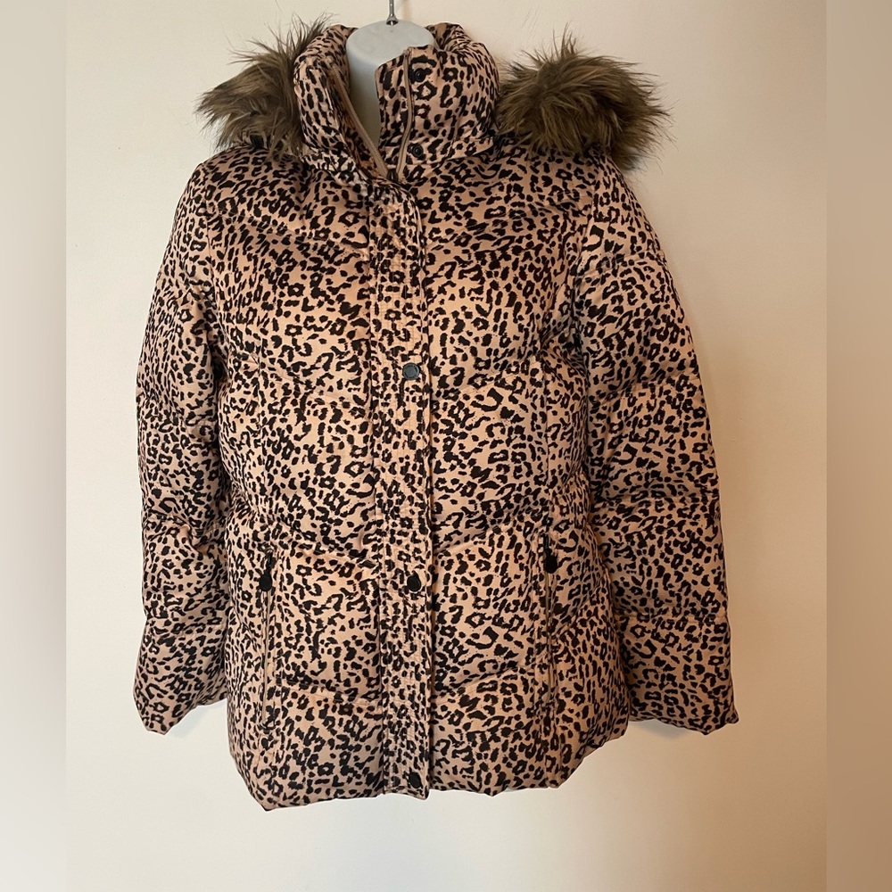 CK leopard snow jacket